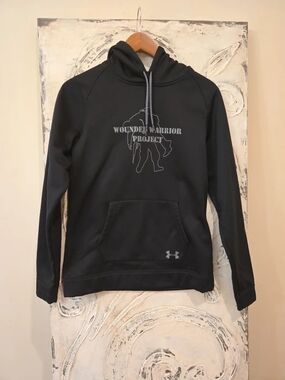 Under Armour Black Wounded Warrior Project Pullover Hoodie